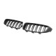 Решітка-ніздрі (2 шт, Black Mat) для BMW 4 серія F-32 2012-2020 рр