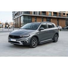 Бокові пороги Bosphorus Black (2 шт., Алюміній) для Fiat Tipo Cross 2021- рр