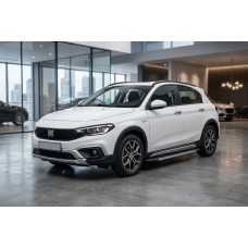 Бокові пороги Duru (2 шт., Алюміній) для Fiat Tipo Cross 2021- рр