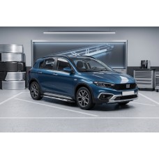 Бокові пороги Sunrise (2 шт., Алюміній) для Fiat Tipo Cross 2021- рр