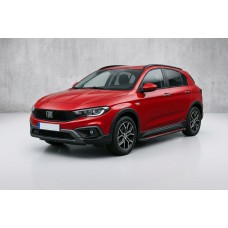 Бокові пороги Maya Red (2 шт., Алюміній) для Fiat Tipo Cross 2021- рр