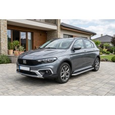 Бокові пороги Maydos V1 (2 шт., Алюміній) для Fiat Tipo Cross 2021- рр