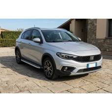 Бокові пороги Fullmond (2 шт., Алюміній) для Fiat Tipo Cross 2021- рр