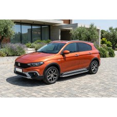 Бокові пороги BlackLine (2 шт., Алюміній) для Fiat Tipo Cross 2021- рр