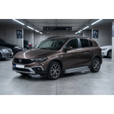 Бокові пороги Rainbow (2 шт., Алюміній) для Fiat Tipo Cross 2021- рр