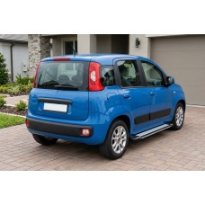 Бокові пороги Rainbow (2 шт., Алюміній) для Fiat Panda 2011-2023 рр