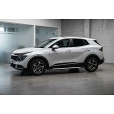 Бокові пороги Vision New Black (2 шт., Алюміній) для Kia Sportage 2021- рр