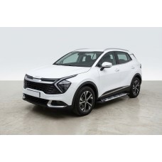 Бокові пороги Sunrise (2 шт., Алюміній) для Kia Sportage 2021- рр