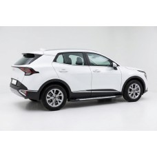 Бокові пороги Line (2 шт., Алюміній) для Kia Sportage 2021- рр