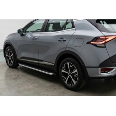 Бокові пороги Fullmond (2 шт., Алюміній) для Kia Sportage 2021- рр