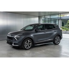 Бокові пороги BlackLine (2 шт., Алюміній) для Kia Sportage 2021- рр