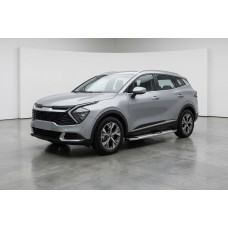 Бокові пороги Mevsim Grey (2 шт., Алюміній) для Kia Sportage 2021- рр