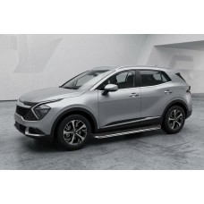 Бокові пороги Maydos V1 (2 шт., Алюміній) для Kia Sportage 2021- рр