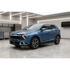 Бокові пороги Maya Blue (2 шт., Алюміній) для Kia Sportage 2021- рр