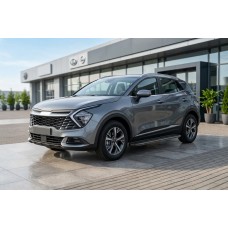 Бокові пороги Bosphore Black (2 шт., Алюміній) для Kia Sportage 2021- рр