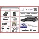 Перемычки на рейлинги под ключ WingBar V1 (2 шт) Черные для Nissan X-trail T31 2007-2014 гг