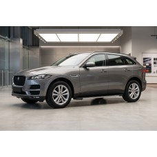 Бокові пороги Duru (2 шт., Алюміній) для Jaguar F-PACE 2016- рр