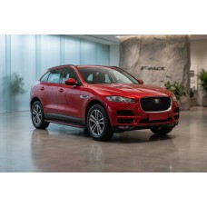 Бокові пороги Maya Red (2 шт., Алюміній) для Jaguar F-PACE 2016- рр