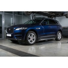 Бокові пороги Maydos V2 (2 шт., Алюміній) для Jaguar F-PACE 2016- рр