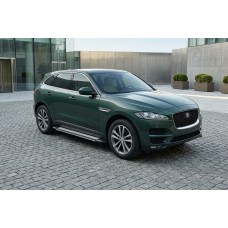Бокові пороги Rainbow (2 шт., Алюміній) для Jaguar F-PACE 2016- рр