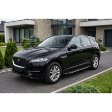Бокові пороги Bosphorus Grey (2 шт., Алюміній) для Jaguar F-PACE 2016- рр