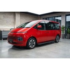 Бокові пороги Maya V1 (2 шт., Алюміній) для Hyundai Staria 2021- рр