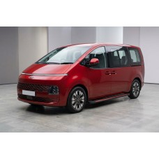 Бокові пороги Maya Red (2 шт., Алюміній) для Hyundai Staria 2021- рр
