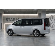 Бокові пороги Maydos V2 (2 шт., Алюміній -2026 нерж) для Hyundai Staria 2021- рр