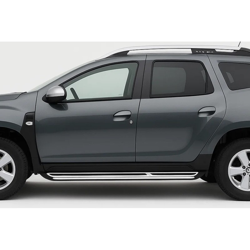 Боковые пороги OEM (2 шт., алюминий) для Dacia Duster 2018-2024 гг