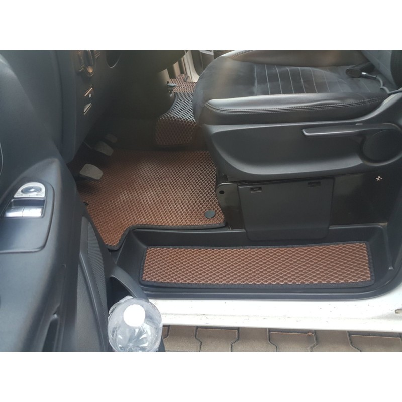 Килимки на пороги (3 шт, EVA, цегляні) для Mercedes Vito / V-class W447 2014- рр