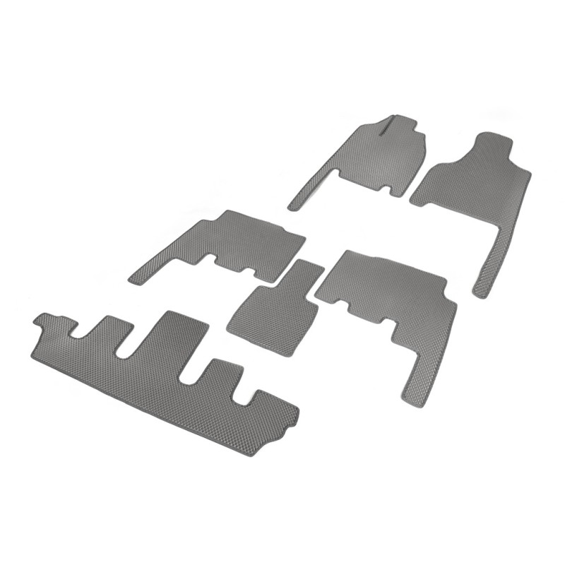 Килимки (3 ряди, EVA, сірі) для Chrysler Voyager 2001-2007 рр