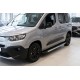 Боковые пороги RedLine V1 (2 шт., алюминий) Короткая База для Toyota Proace City 2016- гг