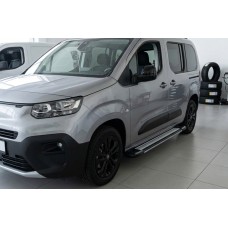 Боковые Подножки Rainbow (2 шт., Алюминий) Короткая База для Toyota Proace City 2016- гг