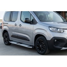 Боковые Подножки Mevsim Grey (2 шт., Алюминий) Короткая База для Toyota Proace City 2016- гг
