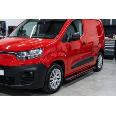 Бокові пороги Maya Red (2 шт., алюміній) Довга база для Toyota Proace City 2016- рр