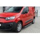 Боковые пороги Bosphorus Grey (2 шт., алюминий) Длинная База для Toyota Proace City 2016- гг