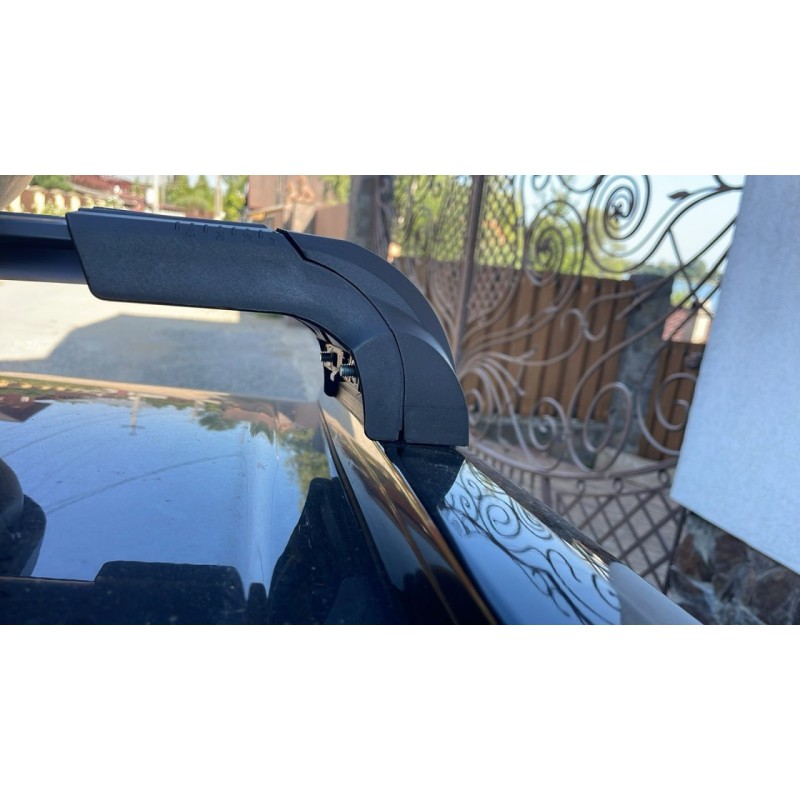 Поперечные дуги на интегрированные рейлинги Strong (2 шт) Черный для Toyota Rav 4 2019- гг Поперечные дуги на интегрированные рейлинги Strong (2 шт) Черный для Toyota Rav 4 2019- гг