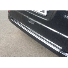 Накладка на задній бампер із загином (Carmos V2, нерж) для Mercedes Viano 2004-2014 рр