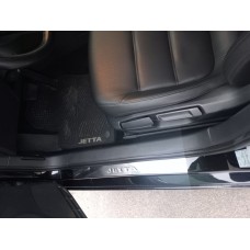 Накладки на пороги Carmos V2 (4 шт, нерж) для Volkswagen Jetta 2011-2018 рр