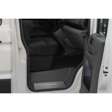 Накладки на внутрішні пороги (Carmos V2) 3 шт, Carmos - Турецька сталь для Volkswagen Crafter 2006-2016 рр