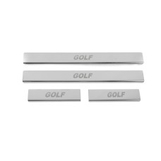 Накладки на пороги нержавейка Carmos V2 (4 шт) для Volkswagen Golf 5 2003-2009 гг