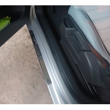 Накладки на пороги Carmos V2 (4 шт, нерж) для Volkswagen Golf 6