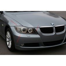 Накладки на фари (2 шт., Пласт) для BMW 3 серія E-90/91/92/93 2005-2011 рр