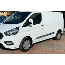 Молдинг дверний Carmos (5 шт, нерж.) для Ford Custom 2013-2022 рр