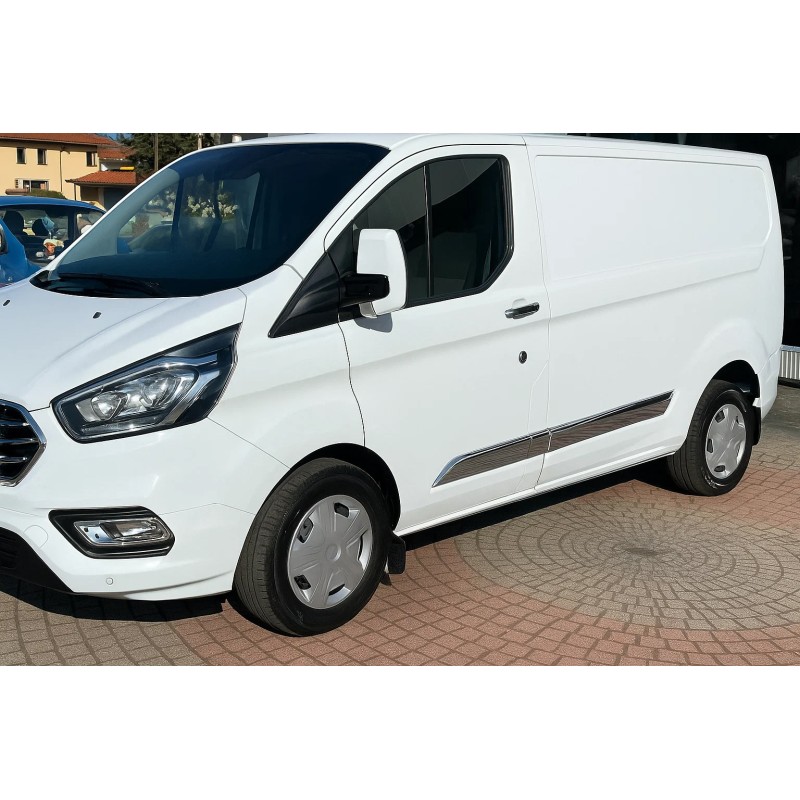 Дверные молдинги Carmos (5 шт, нержавейка) для Ford Custom 2013-2022 гг