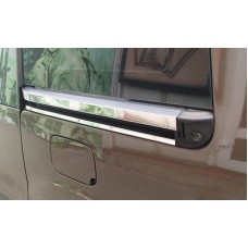 Молдинги на сдвижную дверь (4 шт., нерж.) Carmos - Турецкая сталь для Peugeot Partner Tepee 2008-2018 гг