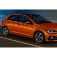 Окантовка вікон (4 шт, нерж) для Volkswagen Polo 2017- рр