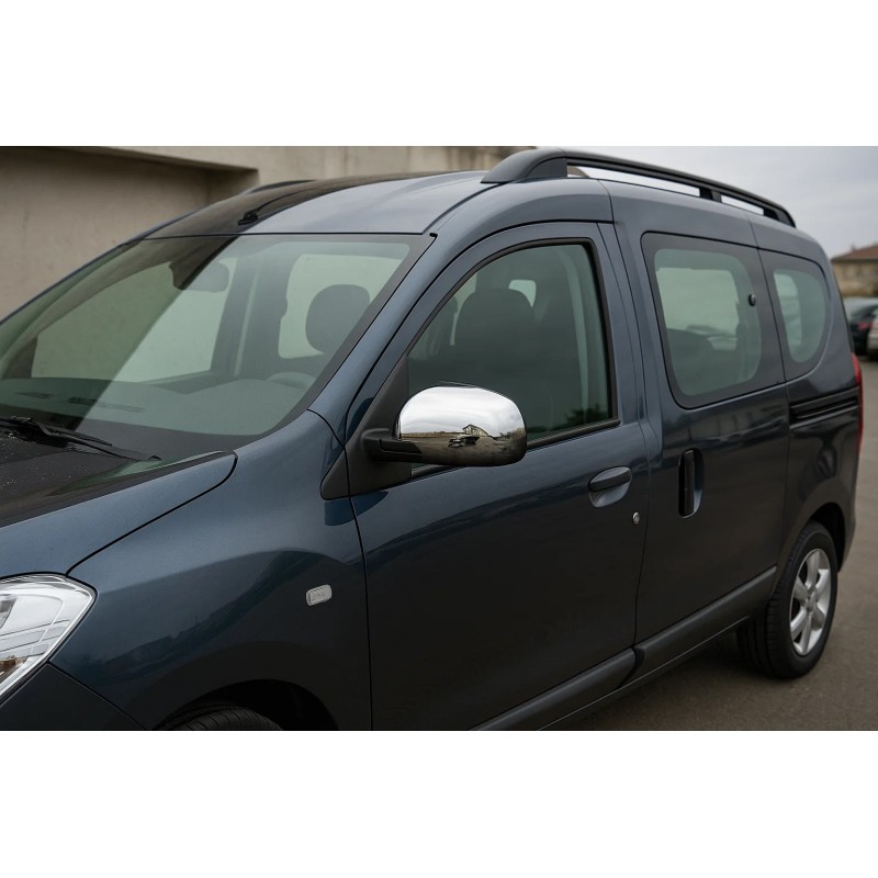 Накладки на дзеркала (2 шт, ABS) для Dacia Dokker 2013-2022 рр