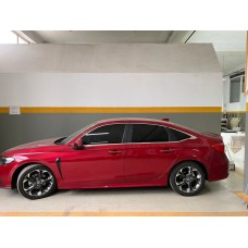 Нижні молдинги стекол (8 шт, нерж) Carmos - Турецька сталь для Honda Civic Sedan 2021- рр