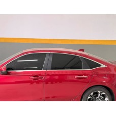 Нижні молдинги стекол (8 шт, нерж) Carmos - Турецька сталь для Honda Civic Sedan 2021- рр
